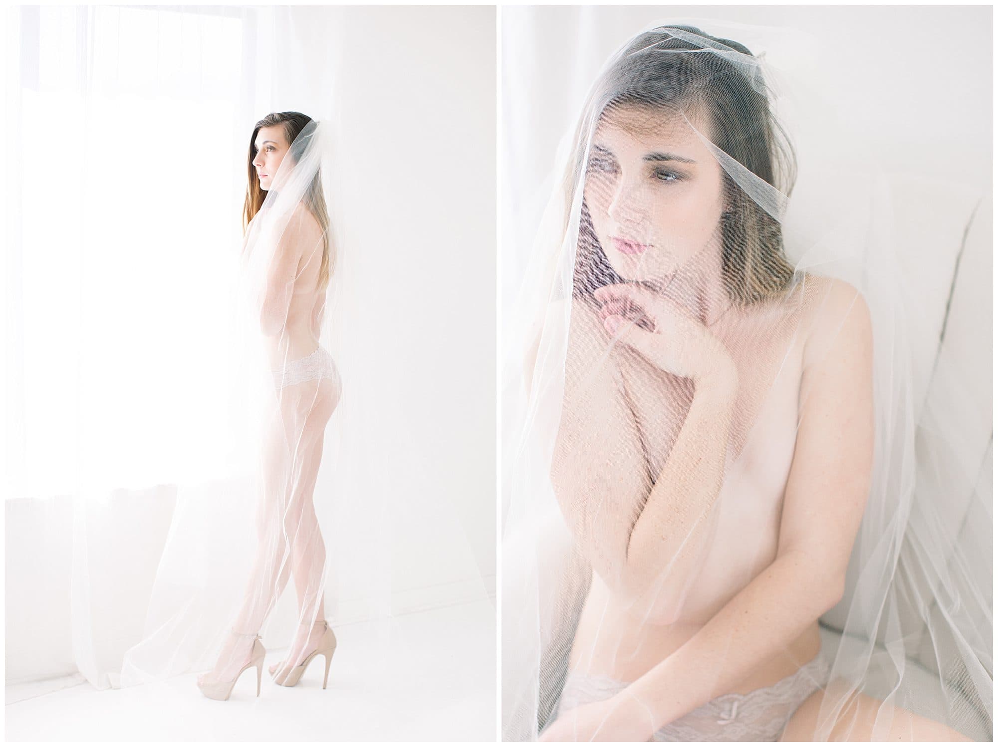 Tasteful bridal boudoir session by De Joy Photography