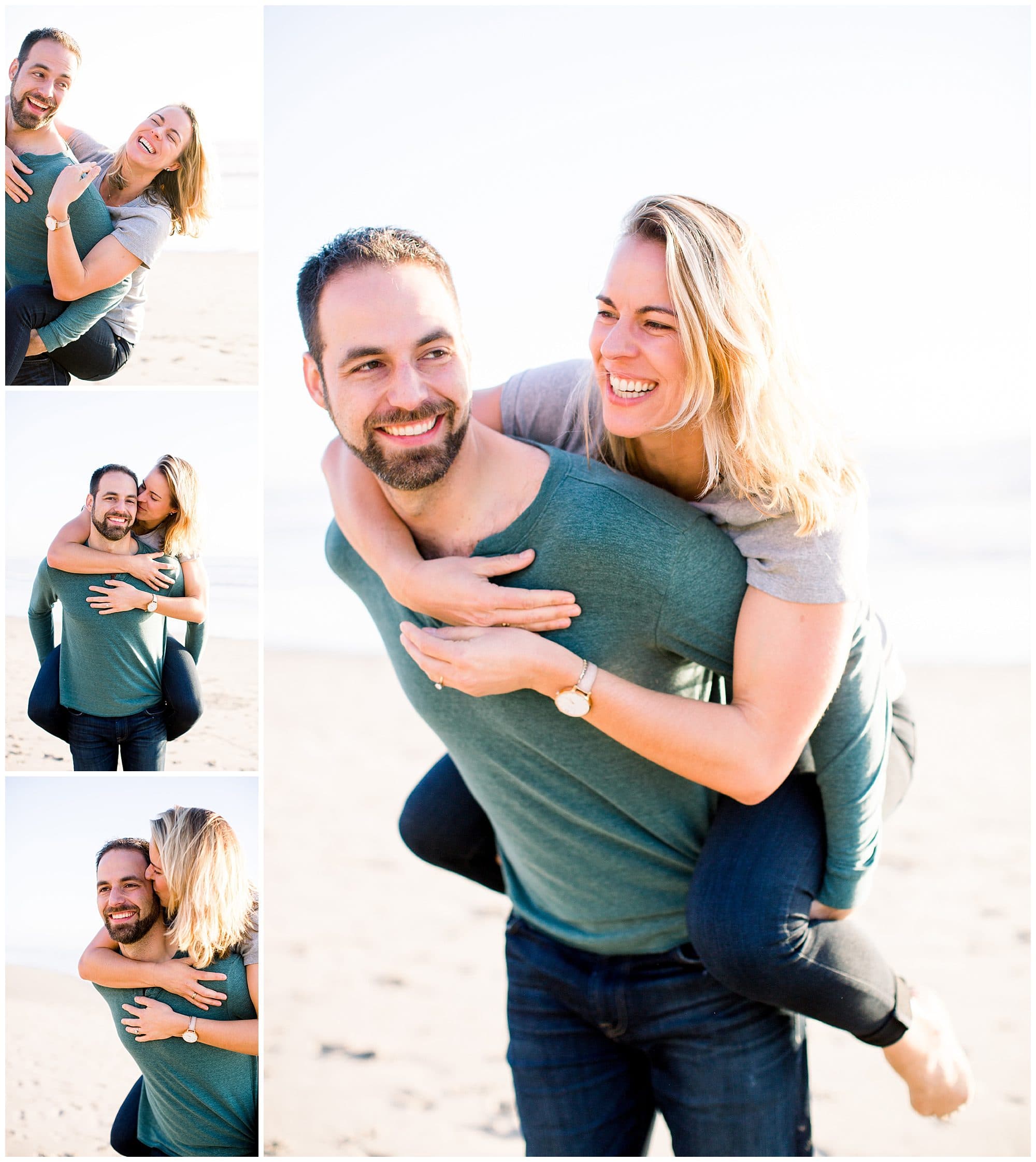 Intimate engagement moment captured by De Joy Photography