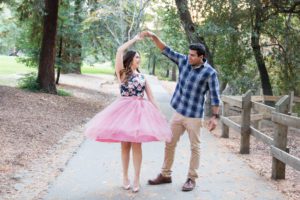 Engagement session at Alum Rock Park in San Jose