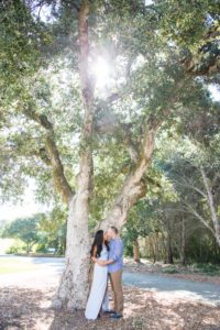 Engagement session at the Pulgas Water Temple in Redwood City