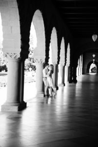 Engagement session at the Stanford University in Palo Alto