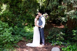 Bride and Groom at Wedding in Santa Cruz