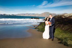 Wedding at Baker Beach in San Francisco