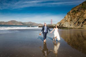 Wedding at Baker Beach in San Francisco