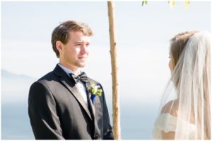 Wedding ceremony at Point 16 in Big Sur
